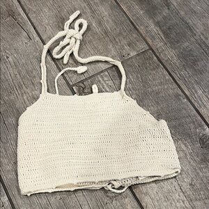 Cleobella Crotchet Cropped Halter Top